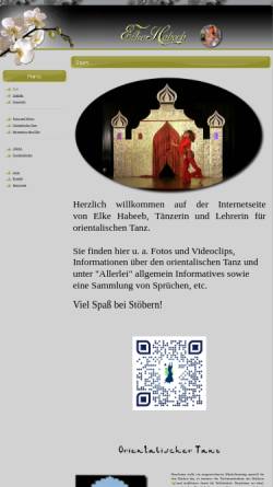 Vorschau der mobilen Webseite elkehabeeb.hpage.com, Orientalischer Tanz Siegerland