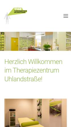 Vorschau der mobilen Webseite www.thz-uhlandstrasse.de, Therapiezentrum Uhlandstrasse