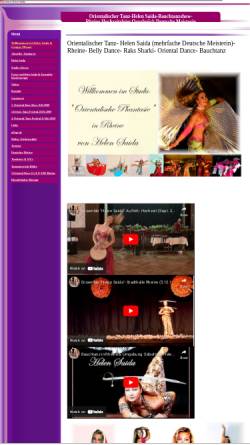 Vorschau der mobilen Webseite www.orientdance.npage.de, Helen Saida