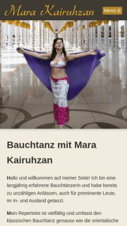 Vorschau der mobilen Webseite mara-kairuhzan.de, Mara Kairuhzan