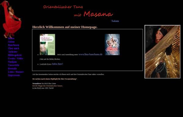 Vorschau von masanadance.de, Masana