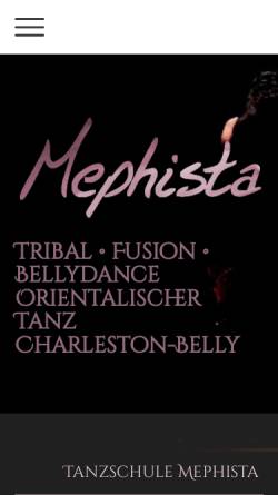 Vorschau der mobilen Webseite mephista.net, Mephista