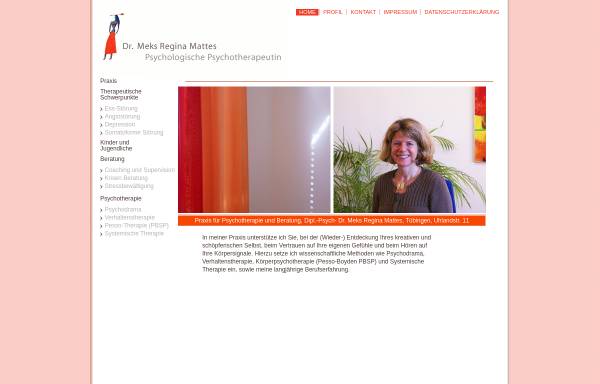 Vorschau von www.meksmattes.de, Dr. Meks Regina Mattes