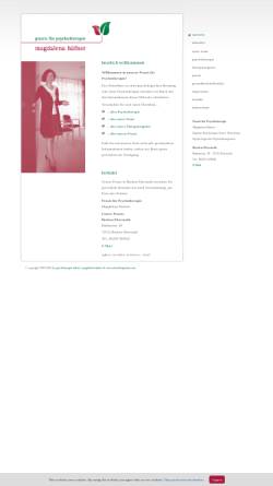 Vorschau der mobilen Webseite www.psychotherapie-haefner.de, Praxis für Psychotherapie Magdalena Häfner