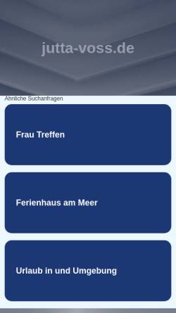 Vorschau der mobilen Webseite www.jutta-voss.de, Psychoanalyse - Jutta Voss