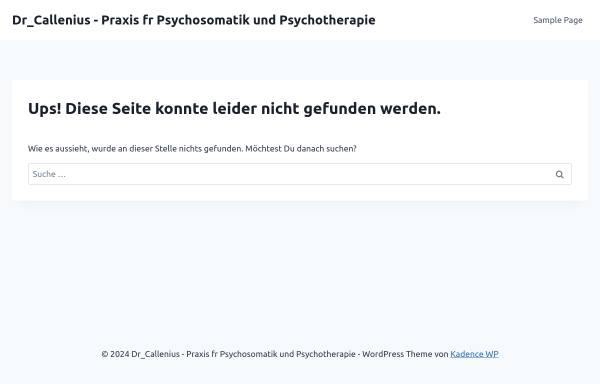 Psychoanalyse und Tiefenpsychologisch fundierte Psychotherapie - Dr. Wilfried Callenius