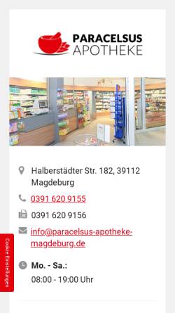 Vorschau der mobilen Webseite www.apotheke-im-kaufland-magdeburg.de, Apotheke im Kaufland