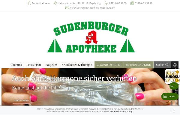 Vorschau von www.sudenburger-apotheke.de, Sudenburger Apotheke