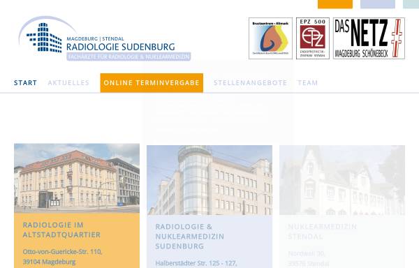 Vorschau von www.radiologie-sudenburg.de, Radiologie Sudenburg
