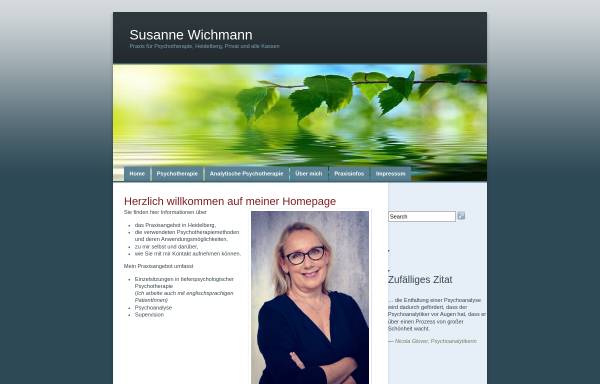 Vorschau von www.psychotherapie-wichmann-heidelberg.de, Psychotherapie Wichmann