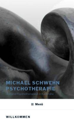 Vorschau der mobilen Webseite www.michael-schwehn.de, Tiefenpsychologisch fundierte Psychotherapie - Dr. Michael Schwehn