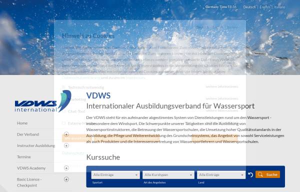 Vorschau von www.vdws.de, VDWS International