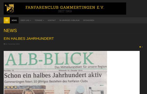 Vorschau von fanfaren-club.de, Fanfarenclub Gammertingen e.V.