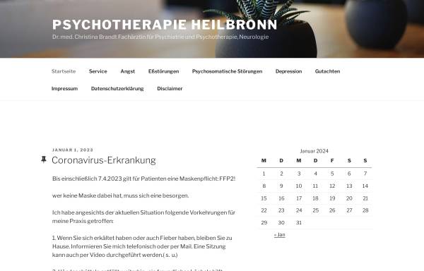 Vorschau von psychotherapie-heilbronn.de, Tiefenpsychologisch fundierte Psychotherapie - Dr.Christina Brandt