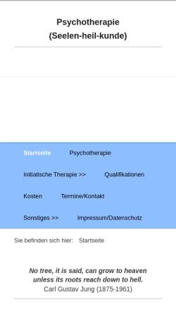 Vorschau der mobilen Webseite www.psychotherapie-westfalen.de, Dr. Dr. Josef Robrecht