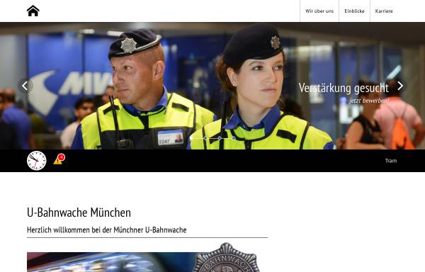 Vorschau von www.muenchner-u-bahnwache.de, Münchner U-Bahn-Bewachungsgesellschaft mbH