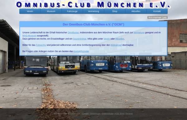 Vorschau von www.omnibusclub.de, Omnibus-Club München e.V.