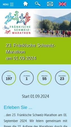 Vorschau der mobilen Webseite www.fs-marathon.de, Fränkische-Schweiz-Marathon