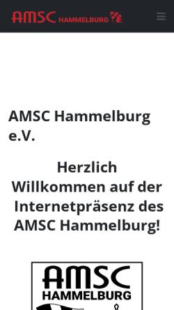 Vorschau der mobilen Webseite www.amsc.de, AMSC Hammelburg e.V.