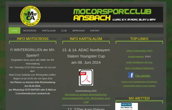 Vorschau von www.mc-ansbach.de, MSC Ansbach e.V.