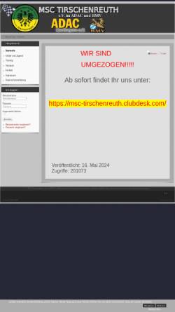 Vorschau der mobilen Webseite www.msc-tirschenreuth.de, MSC Tirschenreuth e.V. im ADAC