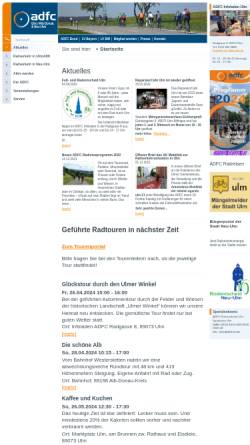 Vorschau der mobilen Webseite www.adfc-ulm.de, ADFC - Kreisverband Ulm/Alb-Donau und Neu-Ulm