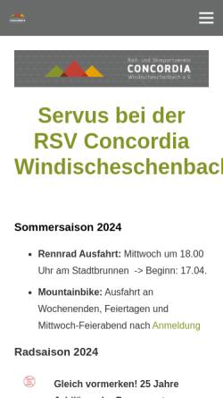 Vorschau der mobilen Webseite www.concordia-we.de, Concordia Windischeschenbach