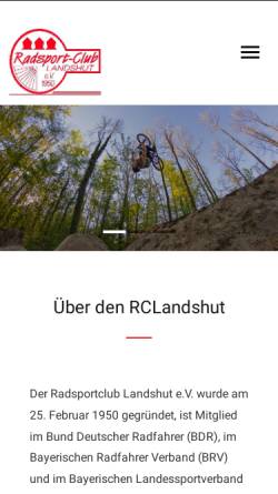 Vorschau der mobilen Webseite www.rclandshut.de, RC Landshut e.V.