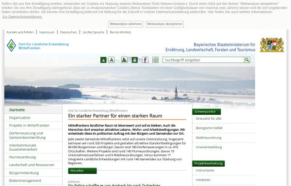 Vorschau von www.landentwicklung.bayern.de, Amt für Ländliche Entwicklung Mittelfranken