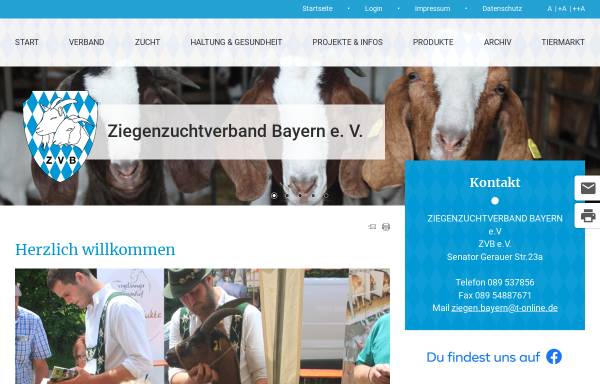 Vorschau von www.ziegenzucht-bayern.de, Landesverband Bayerischer Ziegenzüchter e.V.
