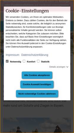 Vorschau der mobilen Webseite www.derbayerischeschafhalter.de, Organisierte Schafhaltung in Bayern