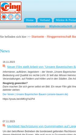 Vorschau der mobilen Webseite www.ringgemeinschaft.de, Ringgemeinschaft Bayern e.V.