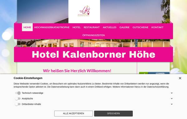 Vorschau von www.seit1864.de, Hotel Kalenborner Höhe