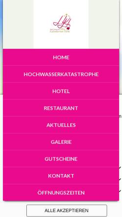 Vorschau der mobilen Webseite www.seit1864.de, Hotel Kalenborner Höhe