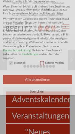Vorschau der mobilen Webseite beelitz.de, Stadt Beelitz