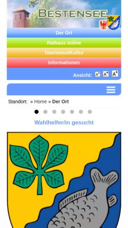 Vorschau der mobilen Webseite www.bestensee.de, Bestensee