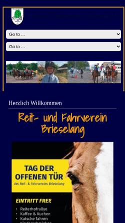 Vorschau der mobilen Webseite rfvb.de, Reit- und Fahrverein Brieselang e.V.