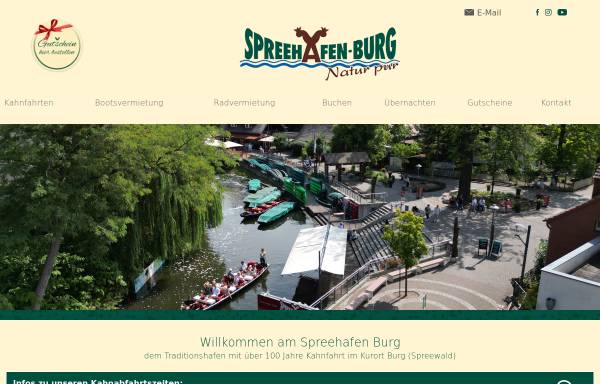 Vorschau von www.spreehafen-burg.de, Spreehafen - Burg