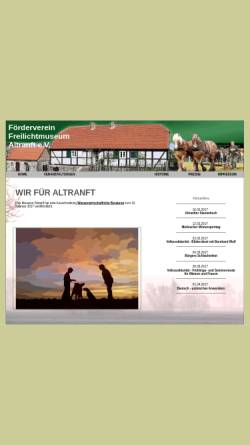 Vorschau der mobilen Webseite www.freilichtmuseum-altranft.de, Freilichtmuseum Altranft