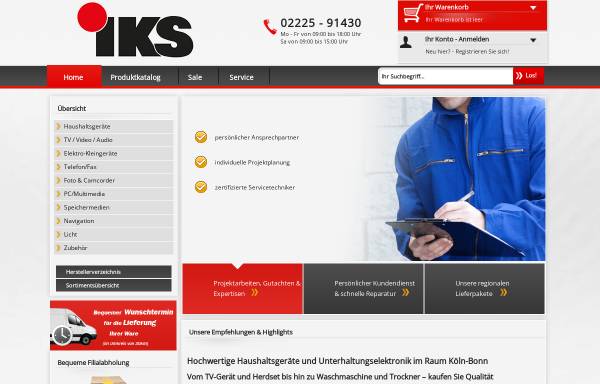 Vorschau von www.iks-elektro.com, IKS GmbH & Co. KG