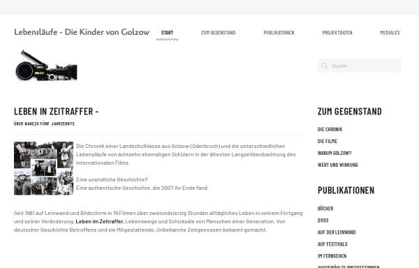 Vorschau von www.kinder-von-golzow.de, Die Kinder von Golzow - Offizielle Website von Winfried und Barbara Junge