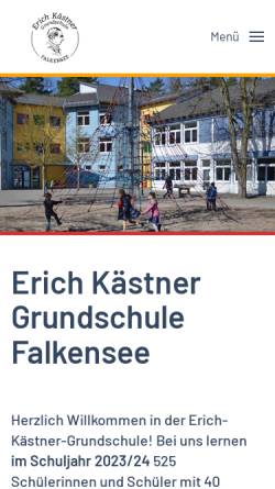 Vorschau der mobilen Webseite www.erich-kaestner-gs.de, Erich-Kästner-Grundschule