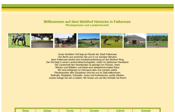 Vorschau von www.pferdepension-falkensee.de, Pferdepension Waldhof