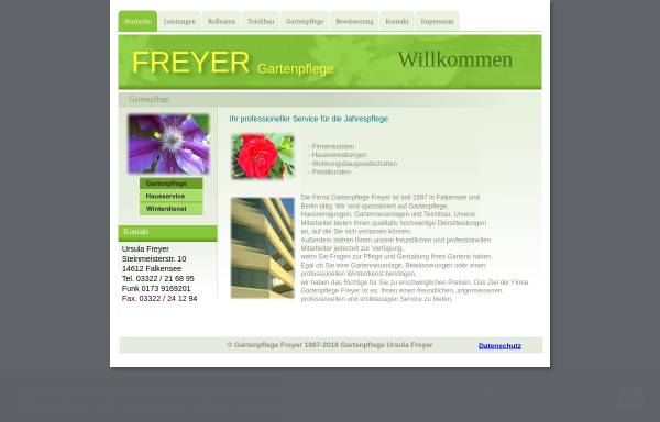 Vorschau von www.freyer-garten.de, Freyer Gartenpflege