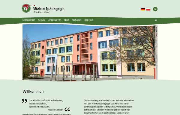 Vorschau von www.frankfurtoder.waldorf.net, Freie Waldorfschule - Frankfurt (Oder)
