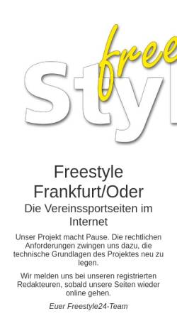 Vorschau der mobilen Webseite www.freestyle-frankfurt-oder.de, Freestyle Frankfurt/Oder