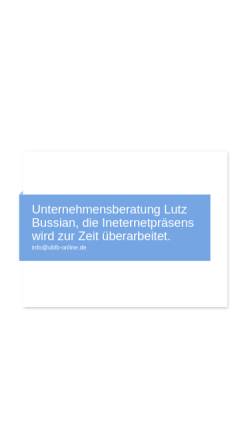 Vorschau der mobilen Webseite www.ublb-online.de, Unternehmensberatung Lutz Bussian