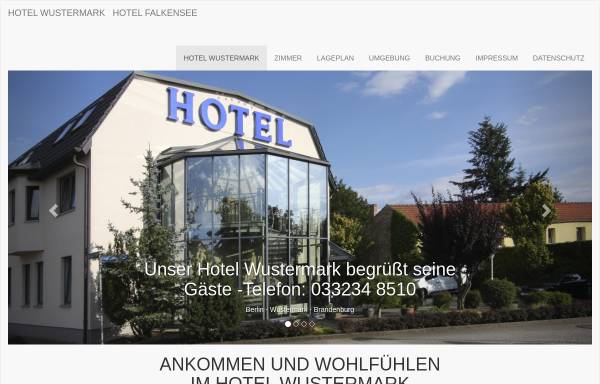 Vorschau von www.hotel-wustermark.de, Hotel Wustermark