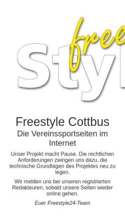 Vorschau der mobilen Webseite www.freestyle-cottbus.de, Freestyle Cottbus