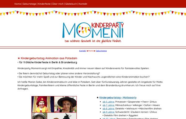 Vorschau von www.kinderparty-momenti.de, Kinderparty Momenti